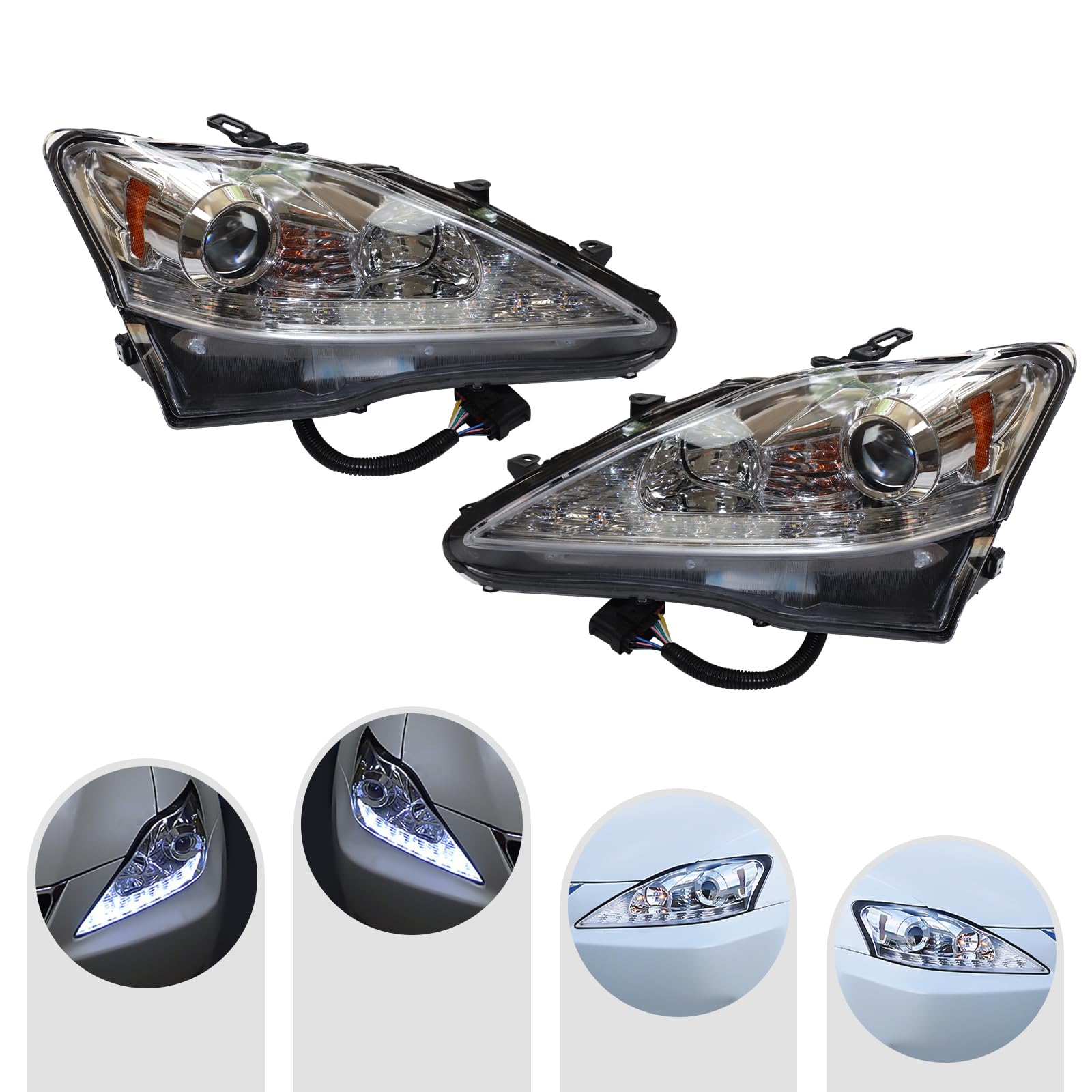 Amazon.com: Bepritm Halogen & LED Headlight Assembly For 2006-2013